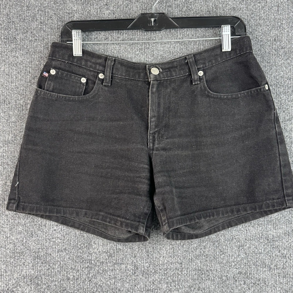 Vintage Ralph Lauren Polo Jeans Co Saturday Shorts Womens 30x4 Black Denim